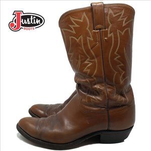 JUSTIN  1879 Men's Brown Cowboy Boots #2909